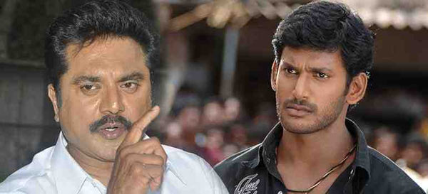 vishal,sarath kumar,nadigar sangam,tamil film industry,kollywood,vishal vs sarath kuma,police  వ్యవహారం పోలీసుల వరకు వెళ్ళింది!